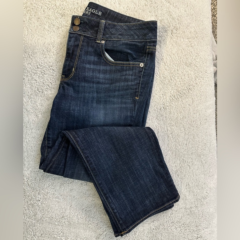 American Eagle Outfitters Artist Crop Stretch Jeans | Size 12